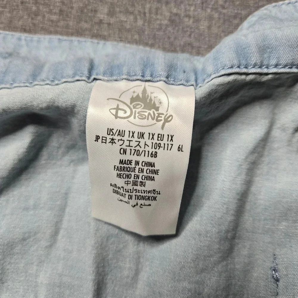 Disney Mickey & Minnie Button Front Blue‎ Skirt